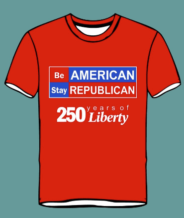 Red Be American Stay Republican patriotic t-shirt - click to shop